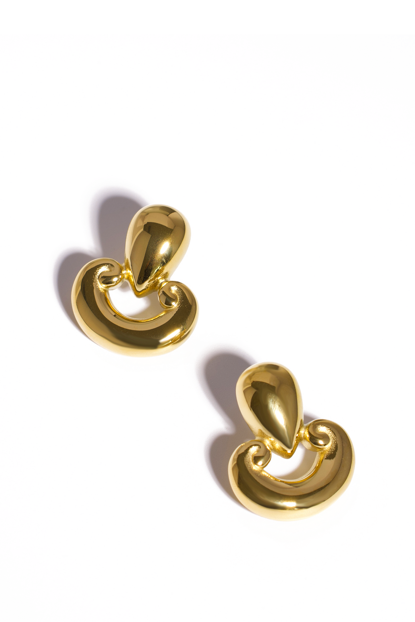 Dangle Earrings, 18K Gold Plated Stainless Steel, Non-Tarnish