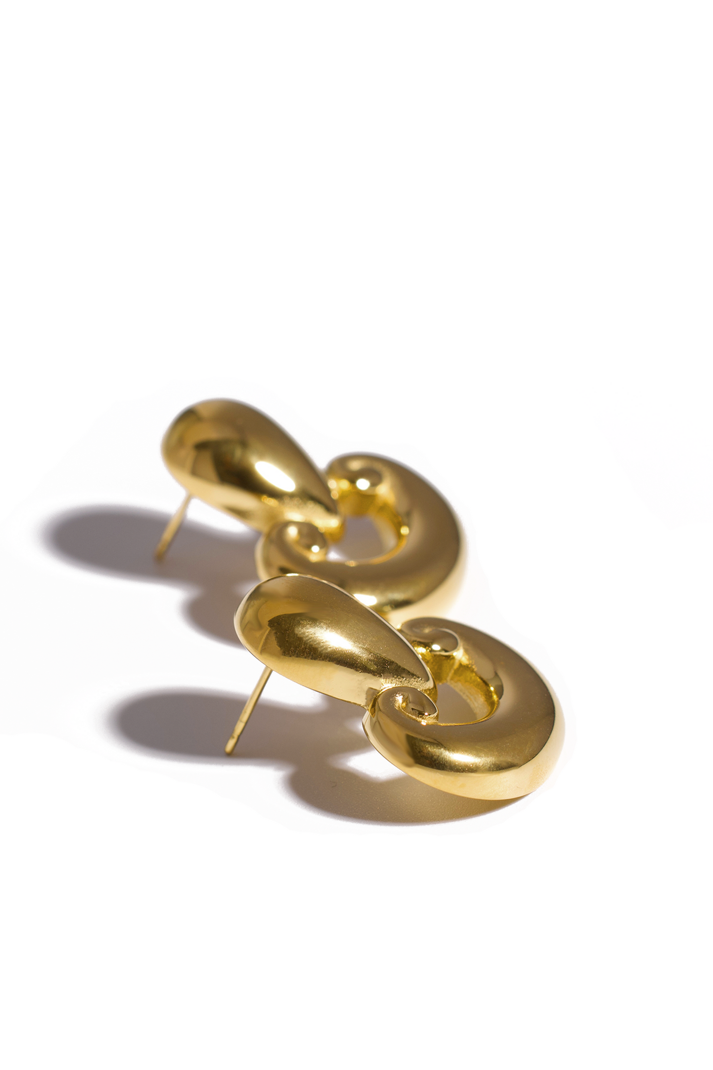 Dangle Earrings, 18K Gold Plated Stainless Steel, Non-Tarnish