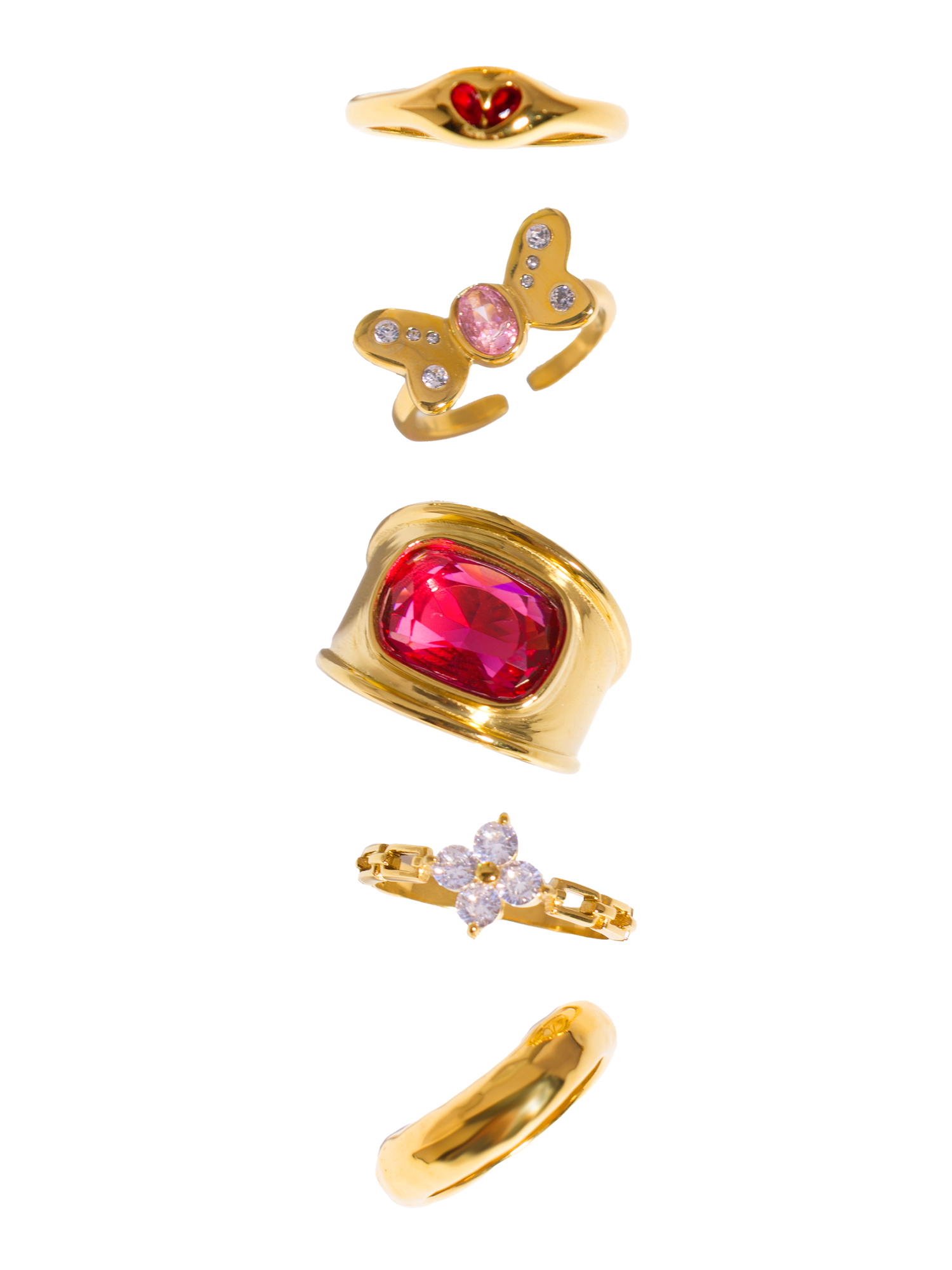 Golden Pink Red