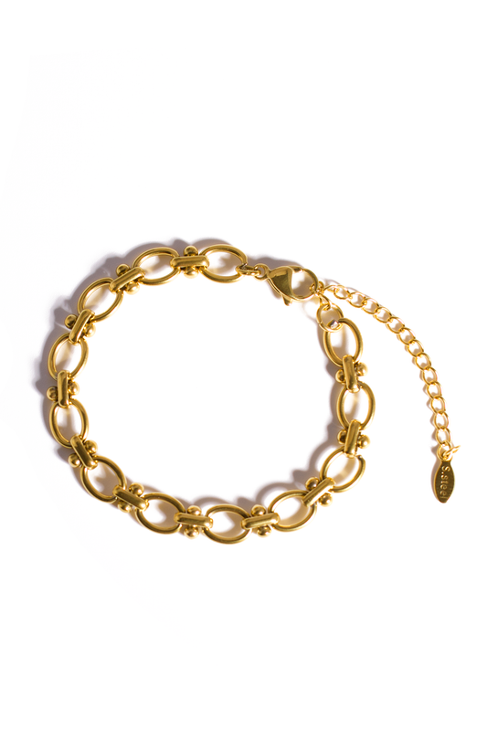 Modern Oval Link Stainless Steel Bracelet