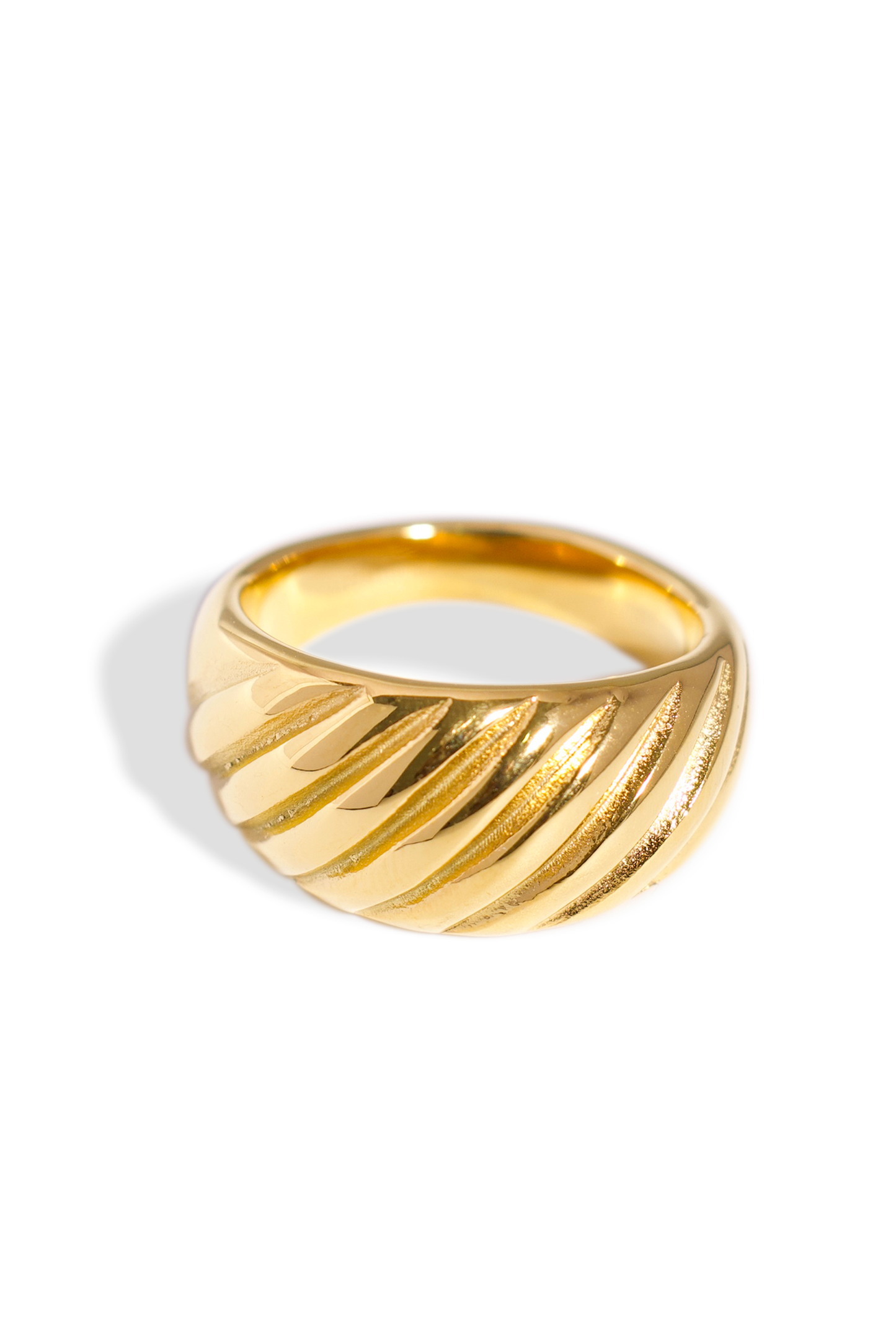 [Ring] Golden Ring, 18K Gold Plated Stainless Steel, Non-Tarnish