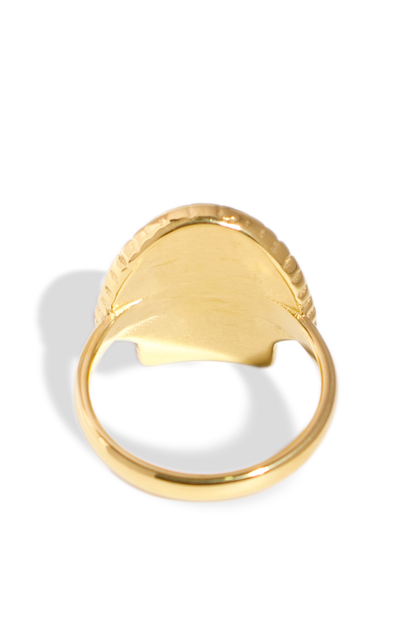 [Ring] Golden Ring, 18K Gold Plated Stainless Steel, Non-Tarnish “Shell” Shape Ring