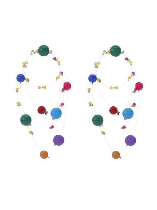 Cute Colorful Earrings Multi-Layer Ear Decoration