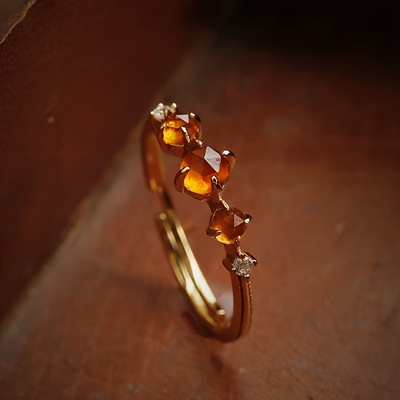 Garnet Ring, Women Size Open