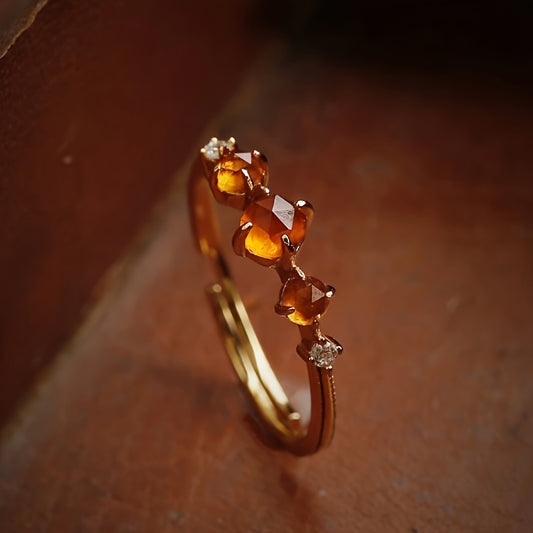 Garnet Ring, Women Size Open